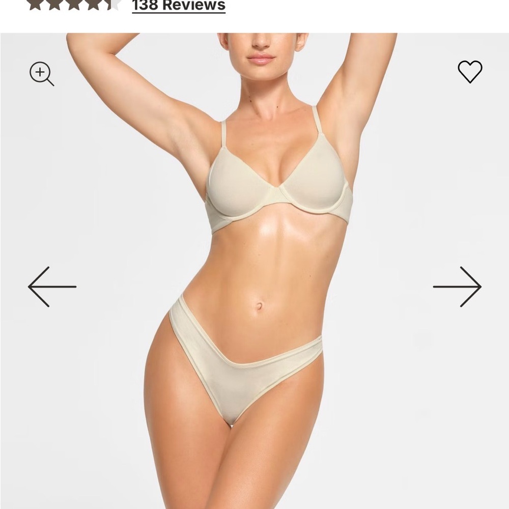 SKIMS T shirt bra in shade Bone